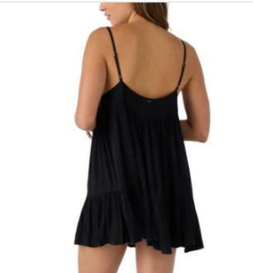 O'neill Women's Black Saltwater Solids Rilee Cover-Up Mini Dress M Nwt — image 2 of 2